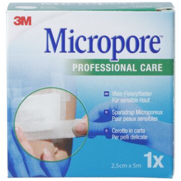 3M MICROPORE VLIES o Disp 25mmx5m weiss ref