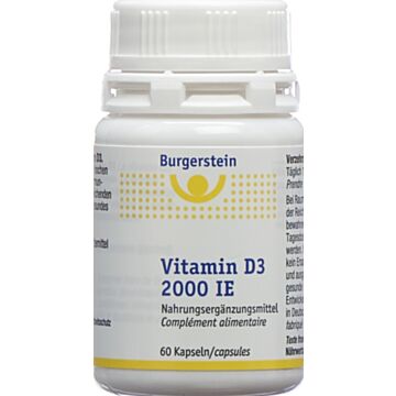 BURGERSTEIN Vitamin D3 Kaps 2000 IE Ds 60 Stk