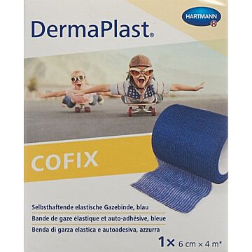 DERMAPLAST CoFix 6cmx4m blau