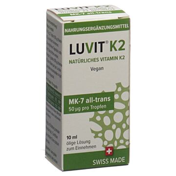 LUVIT K2 Natürliches Vitamin Tropffl 10 ml