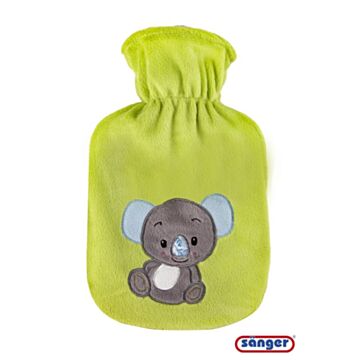 SÄNGER Wärmflasche Naturkau Velourb 0.8l Koala