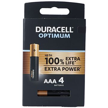 DURACELL Batt Optimum AAA 4 Stk