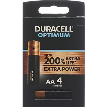 DURACELL Batt Optimum AA 4 Stk