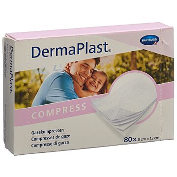DERMAPLAST Compress 8x12cm Box 80 Stk