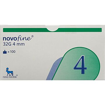 NOVOFINE Injektionsnadeln 32G 4mm 100 Stk