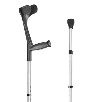 SAHAG Krücken Ergo Hart 76-96cm alu schwarz 1 Paar