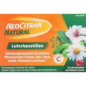 NEOCITRAN Natural Lutschpastillen 16 Stk