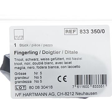 IVF Fingerling Tricot Gr5 schwarz