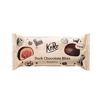 KORO Bio Dark Chocolate Bites Raspberry 2x20g