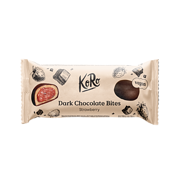 KORO Bio Dark chocolate Bites Strawberry 2x20g