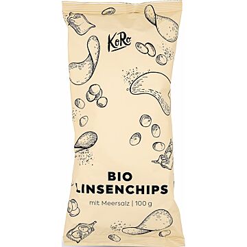 KORO Bio Linsenchips mit Meersalz 100g