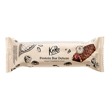 KORO Protein Bar Deluxe Vegan Raspberry choc 55g