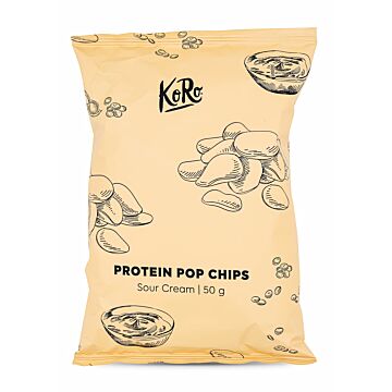KORO Protein Pop Chips Sour Cream 50g