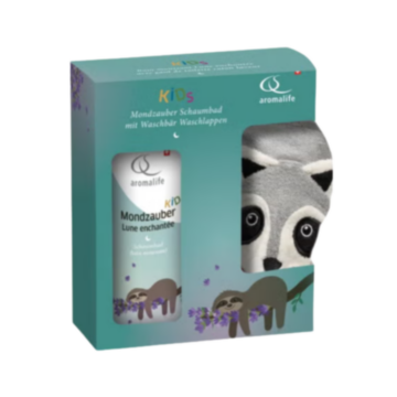 AROMALIFE Kids Bad Geschenkset Mondzauber Waschlap