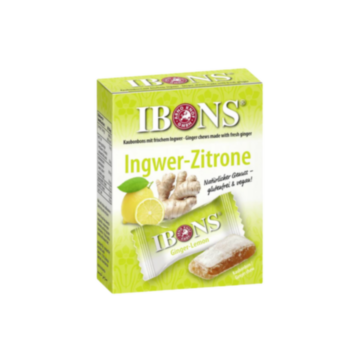 IBONS Ingwer Bonbon Zitrone Box 60 g