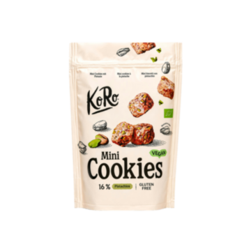 KORO Mini Cookies Pistachios 16% 150g