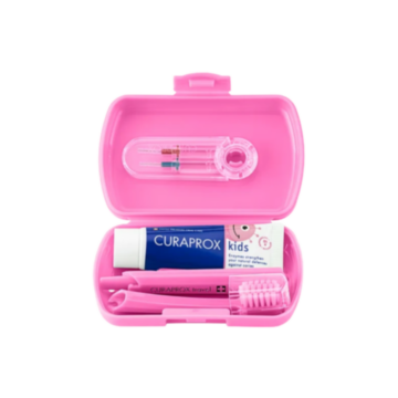 CURAPROX kids Travel Set pink Box